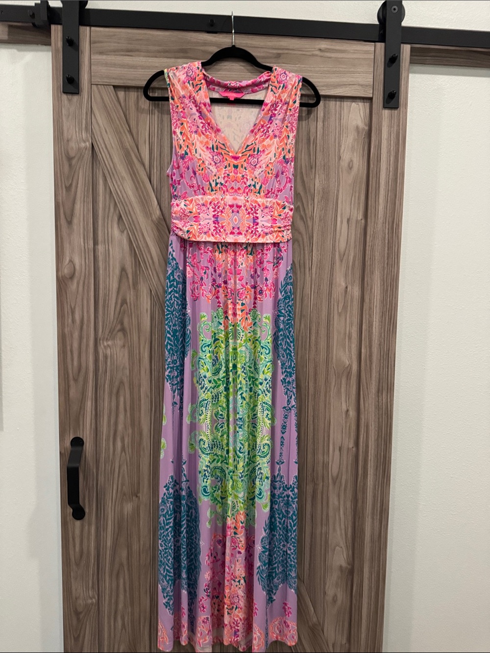 Lilly Pulitzer Pink, Teal & Orange Floral Blouse